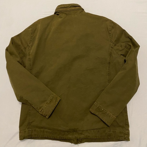 G.H. Bass & Co. Men’s Military Field Jacket Green Olive Large Full Zip Pockets - Picture 16 of 16
